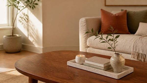 Coffee Table Tray Decor Ideas for Small Spaces