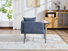 Navy Leisure Chair with Side Table – view 10