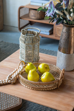Bamboo Woven Round Trays with Handles, Set of 3 – view 11