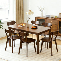 Walnut Solid Wood Dining Chairs, Set of 2 – lifestyle view