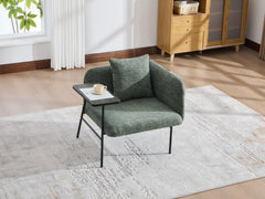 Emerald Leisure Chair with Side Table – styled scene