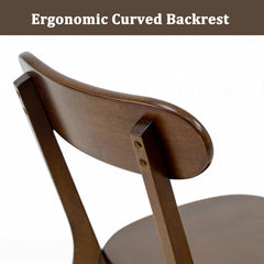 Walnut Solid Wood Dining Chairs, Set of 2 – view 11