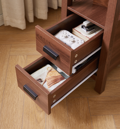 2-Drawer End Table with Charging Station – top view