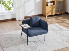 Navy Leisure Chair with Side Table – styled scene
