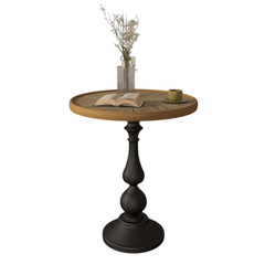 19.9-Inch French Country Round End Table – top view
