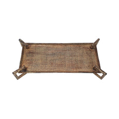 19.5-Inch Handcrafted Aluminum Serving Tray – close-up