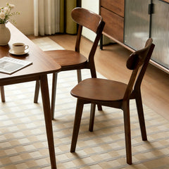 Walnut Solid Wood Dining Chairs, Set of 2 – alternate angle