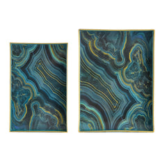 Effra Blue Marbled Trays, Set of 2 – alternate angle