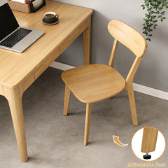 Natural Solid Wood Dining Chairs, Set of 2 – top view
