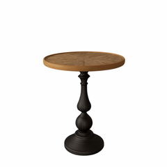 19.9-Inch French Country Round End Table