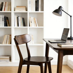 Walnut Solid Wood Dining Chairs, Set of 2 – close-up