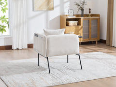 Beige Lounge Chair with Side Table and Back Pillow – packaging