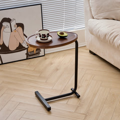 Brown C-Shaped Side Tables, Set of 2 – close-up
