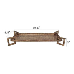 19.5-Inch Handcrafted Aluminum Serving Tray – view 11
