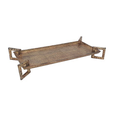19.5-Inch Handcrafted Aluminum Serving Tray – alternate angle