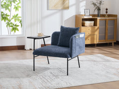 Navy Leisure Chair with Side Table – lifestyle view