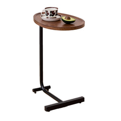 Brown C-Shaped Side Tables, Set of 2