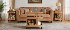 Rolling Coffee Table with 360° Rotating Top – view 10